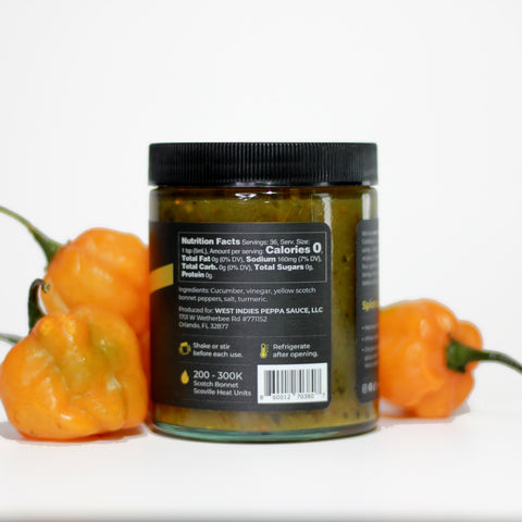 WIPS Yellow Scotch Bonnet, Tangy Pepper Sauce (6 fl oz)