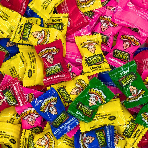 Warheads Extreme Sour Assorted Fruit Flavors Hard Candy Bulk Value Bag