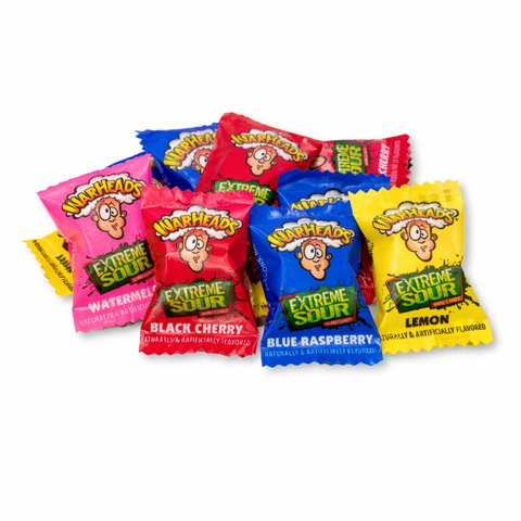 Warheads Extreme Sour Assorted Fruit Flavors Hard Candy Bulk Value Bag