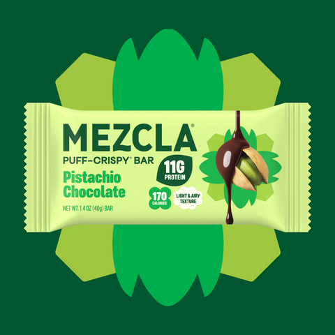 Pistachio Chocolate Bars Creamy Protein Bars Mezcla