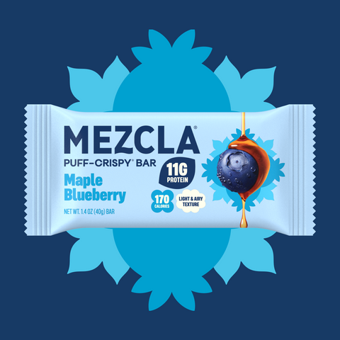 Maple Blueberry Puff-Crispy Bars 12 bars x 1.4 oz Mezcla