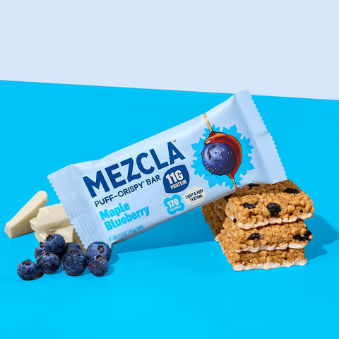 Maple Blueberry Puff-Crispy Bars 12 bars x 1.4 oz Mezcla