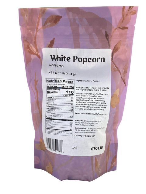 Popcorn White Small Tender Corn Kernels CLNF
