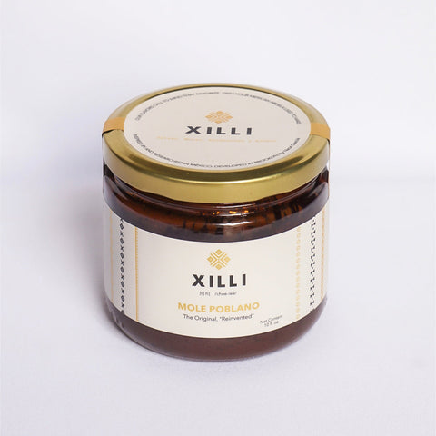 Xilli Mole Poblano 10 oz Jar Sauce Case - 12 Jars
