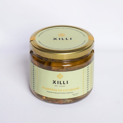 Xilli Herbed & Spiced Pickled Jalapeños Case 12 Jars x 10 oz