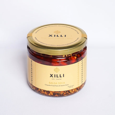 Xilli Salsa Seca Chipotle-Fried Nuts & Seeds Salsa Case - 12 Jars x 10 oz