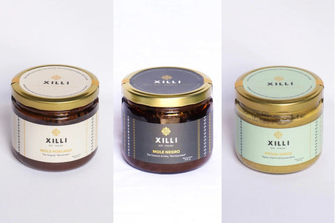 Mole Set 3 Varieties Traditional Mexican Sauces XILLI