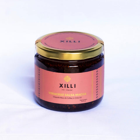 Salsa Macha Veracruz Chipotle Meco Coffee 10 oz Jars Case Xilli