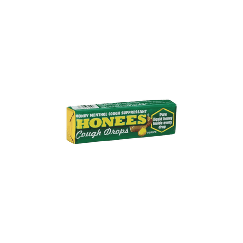 Honey Menthol Eucalyptus Cough Drops Filled with Honey HONEES 1.63 oz