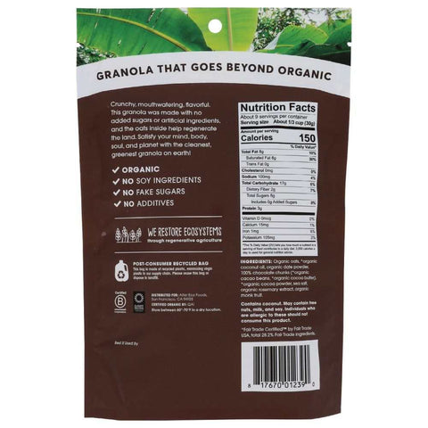 Dark Chocolate Organic Granola 8 oz ALTER ECO