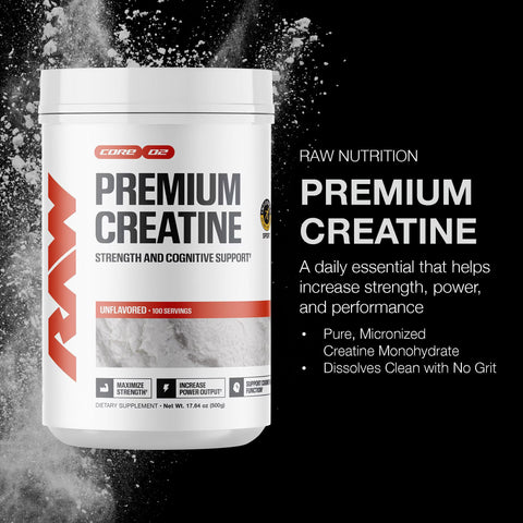 Raw Creatine Monohydrate 100 Servings
