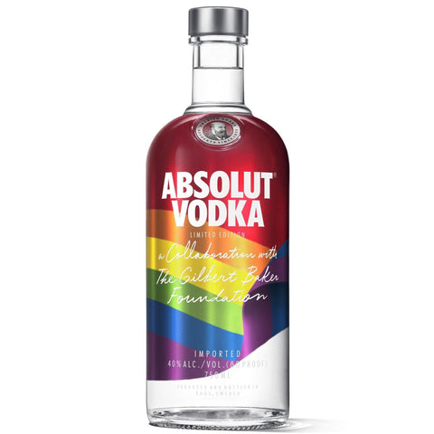 Rainbow Limited-Edition Vodka 750ML Absolut Vodka
