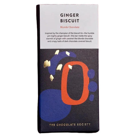 Ginger Biscuit Blonde Chocolate Bar 80G The Chocolate Society
