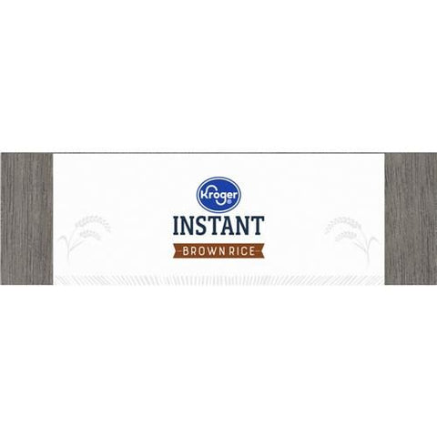 Kroger Instant Microwaveable Brown Rice 14 oz