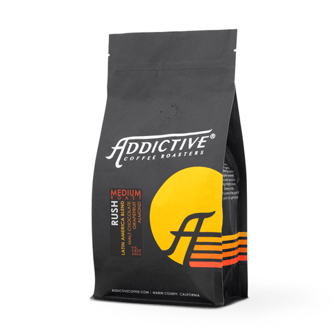 Rush Medium Roast Coffee Beans 12OZ Addictive Coffee Roasters