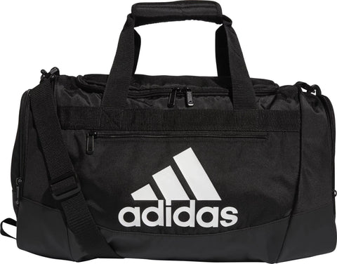 Adidas Defender IV Small Duffel Bag (Black/White)