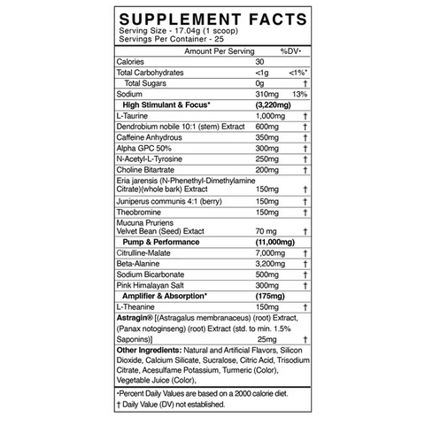 Blackmarket Adrenolyn Underground Preworkout