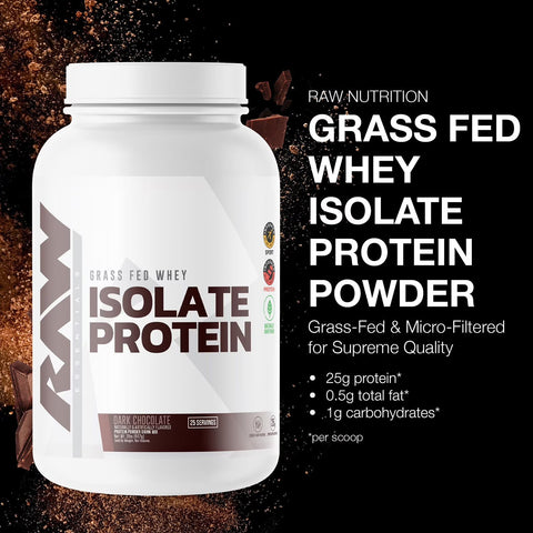 Raw Nutrition Grass Fed Whey Isolate Protein 2 Lbs