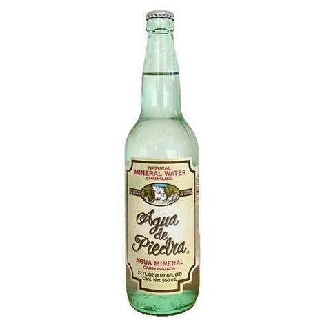 Natural Sparkling Mineral Water Subtle Carbonation 12OZ Agua De Piedra
