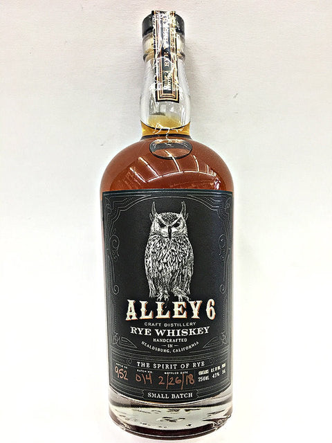 Rye Whiskey 750ML Craft Distillery Alley 6