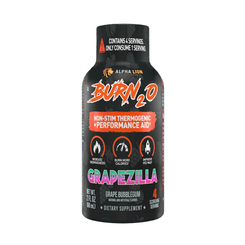 Alpha Lion BURN2O – Stimulant-Free Liquid Thermogenic & Performance Support, 31 Servings