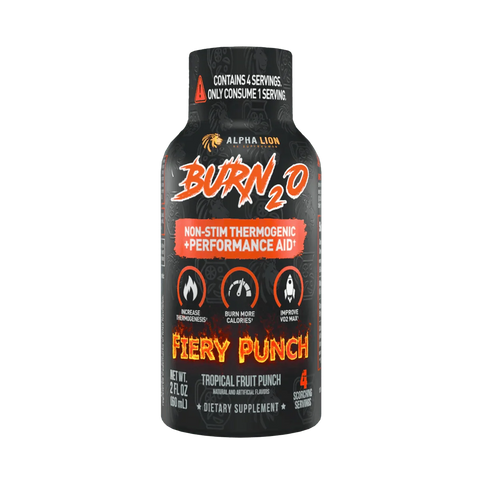 Alpha Lion BURN2O – Stimulant-Free Liquid Thermogenic & Performance Support, 31 Servings