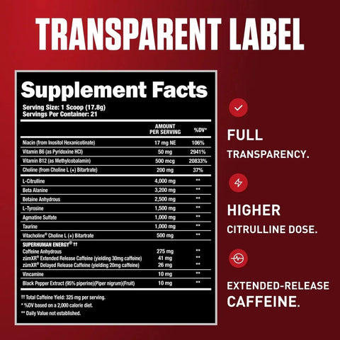 Alpha Lion SUPERHUMAN Original Pre-Workout