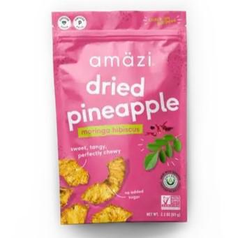 Dried Pineapple Tangy Chewy Sweet Moringa Hibiscus Amazi 65G