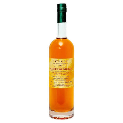 Low Gap Blended Rye Malt Whiskey 750ML American Craft Whiskey Distillery