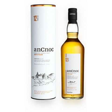 AnCnoc 12yr Non-Sherried Single Malt Scotch Whisky 750ML
