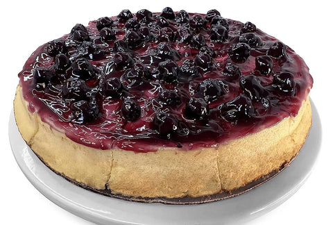 Andy Anand Luxurious Blueberry Cheesecake, 9-Inch, 2 lb – Handcrafted with Real California Cream Cheese, Juicy Blueberries, Birthday Gift