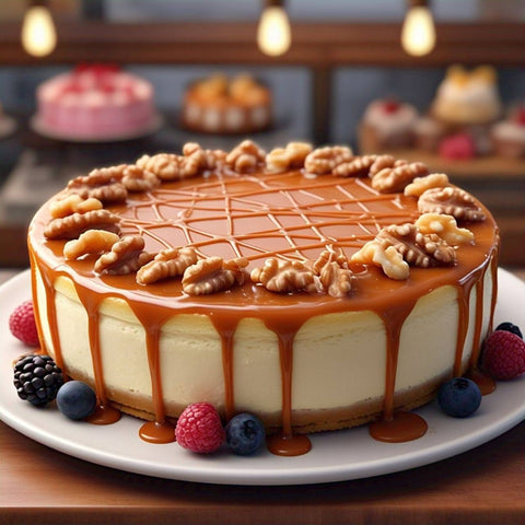Caramel Walnut 9-Inch Cheesecake Andy Anand