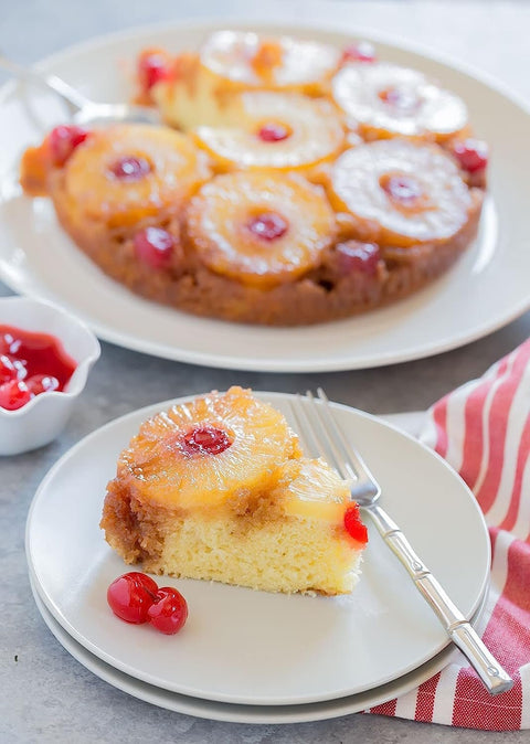 Andy Anand Pineapple Upside-Down Cake, 10-Inch, 2.6 lb – Caramelized Pineapple, No Preservatives, Gourmet Birthday & Celebration Gift Box