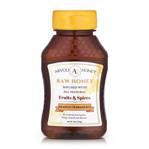 Arvoli Honey Mango Habanero Honey 12 bottles x 8 oz