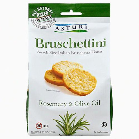 Bruschettini Rosemary Olive Bruschetta Toasts 120G Asturi