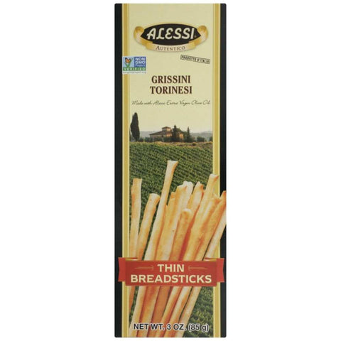Thin Breadsticks Classic Snack with Olive Oil 3 oz Alessi