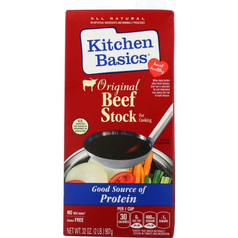 Beef Stock Gluten-Free Original Cooking Stock 32oz Kitchen Basics