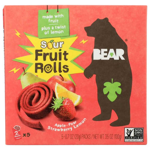 Strawberry Lemon Fruit Rolls 3.5 oz Fruit Snack BEAR YOYO