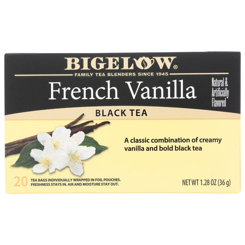 French Vanilla Black Tea 20 Bag Pack Bigelow