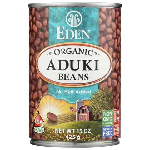 Organic Aduki Beans 15 oz Pack EDEN FOODS