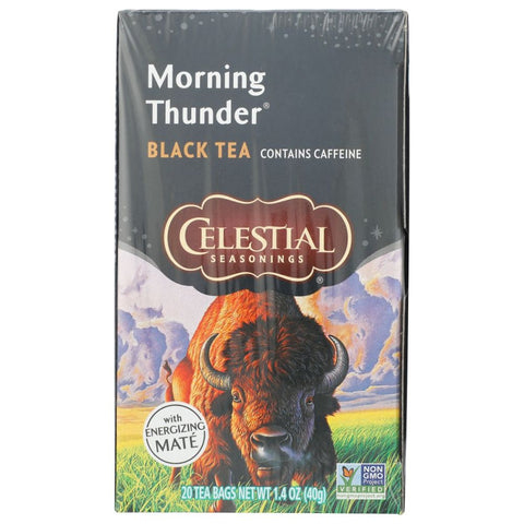 Morning Thunder Black Tea Bold Blend 20 Bags CELESTIAL SEASONINGS