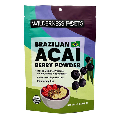 Organic Brazilian Acai Berry Powder 3.5OZ Wilderness Poets