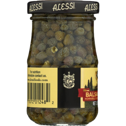 Balsamic Capers Nonpareilles 3.5 oz Alessi