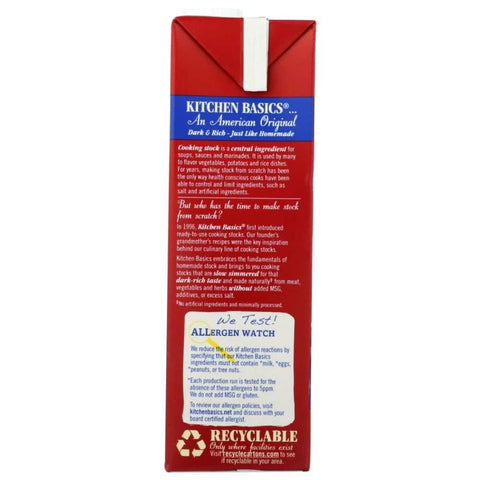 Beef Stock Gluten-Free Original Cooking Stock 32oz Kitchen Basics