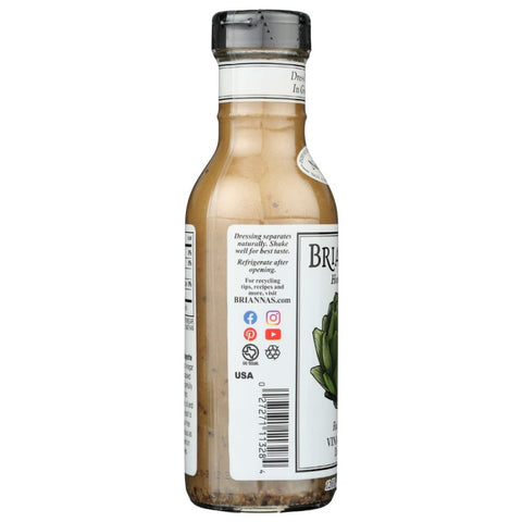Real French Vinaigrette Classic Salad Dressing BRIANNAS 12 oz