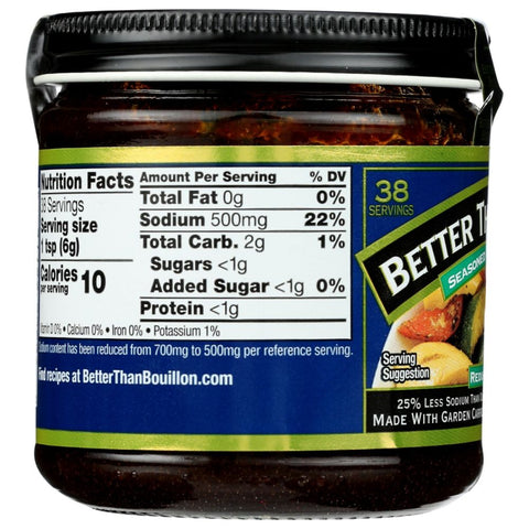 Seasoned Vegetable Base Reduced Sodium 8 oz Better Than Bouillon