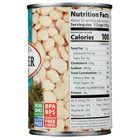 Butter Beans Organic Baby Lima Beans 15 oz EDEN FOODS
