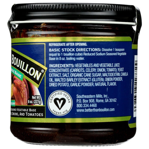 Seasoned Vegetable Base Reduced Sodium 8 oz Better Than Bouillon