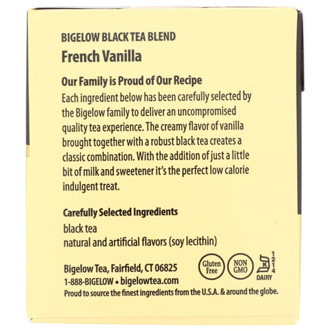 French Vanilla Black Tea 20 Bag Pack Bigelow