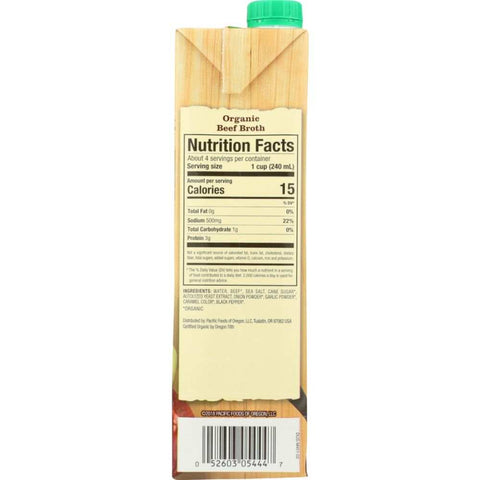 Organic Beef Broth 32 oz Broth Pacific Foods